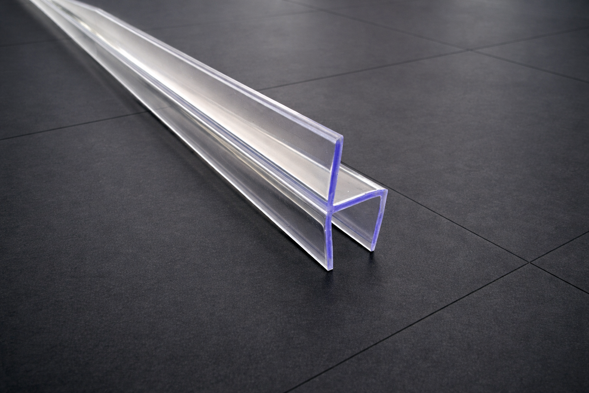 Polycarbonat-Dichtung mit harter Lippe 180° – Für 6, 8 oder 10 mm Glas – Art.Nr. S003A2