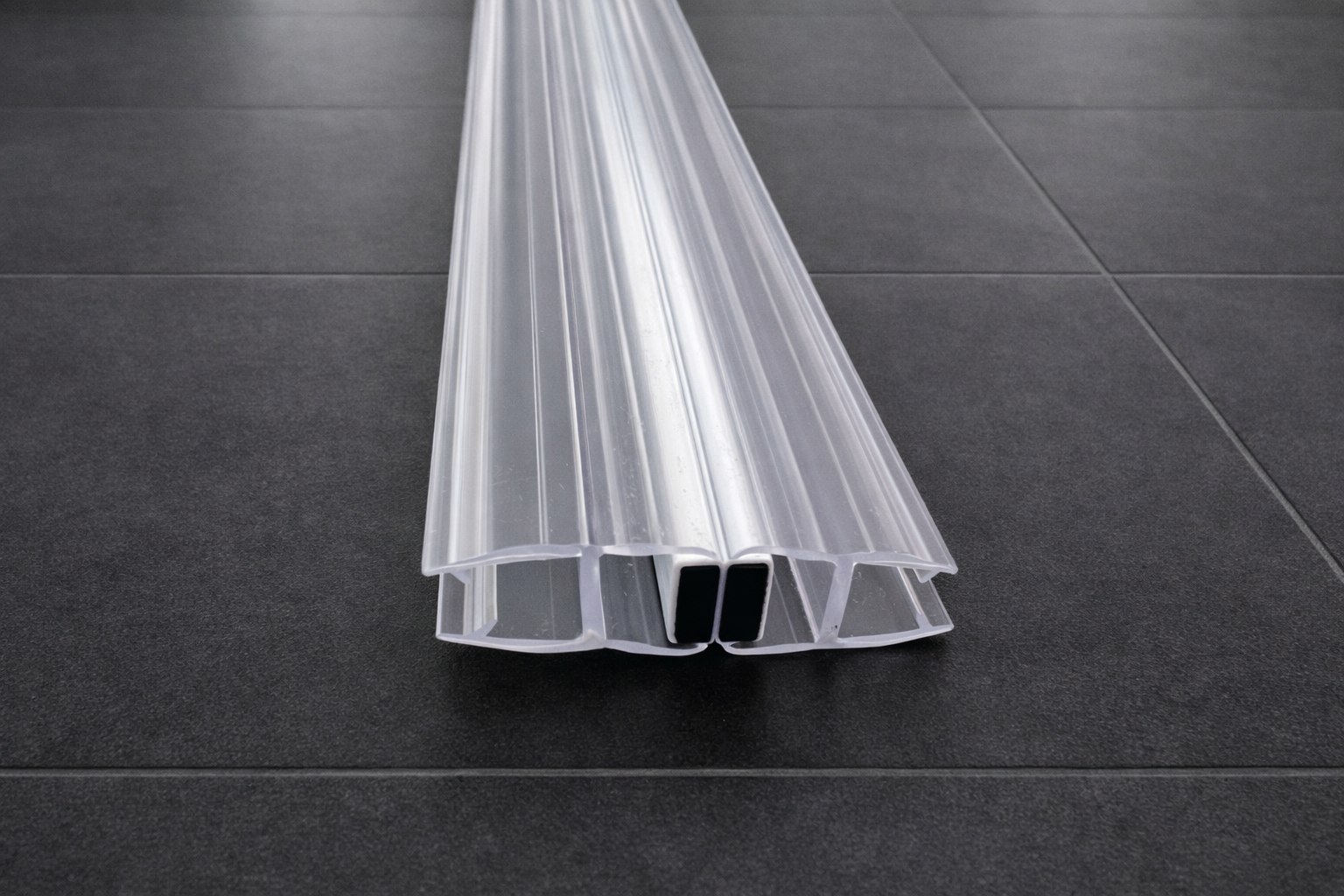 Magnetdichtungspaar 180° mit Magnetstreifen – Für 6 oder 8 mm Glas – Art.Nr. 2x008BW