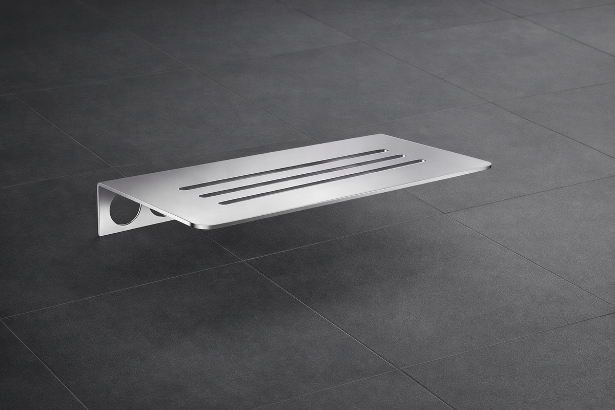 Duschregal zum Einfliesen, gelocht, 100 × 250 mm