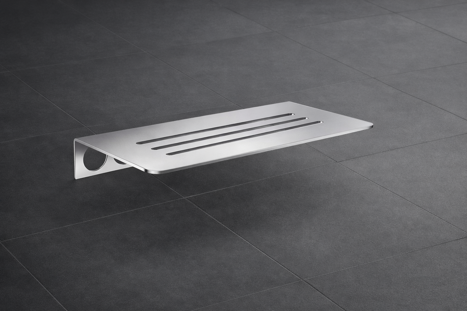 Duschregal zum Einfliesen, gelocht, 100 × 250 mm