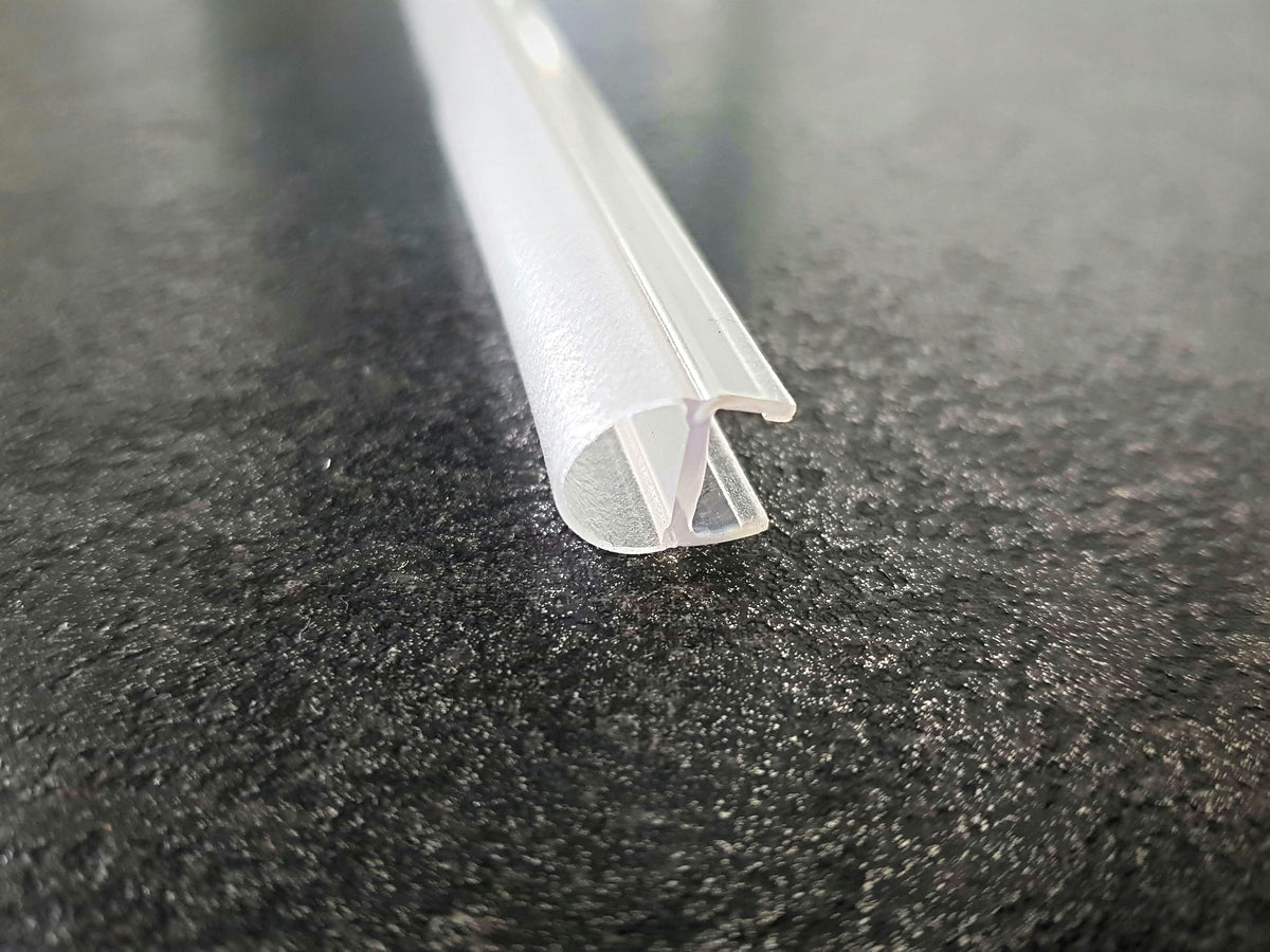 Streifdichtung (Ballondichtung) mit kurzem Glaseinstand – Für 8 mm Glas, Lücken 8-9 mm – Art.Nr. PCR8S