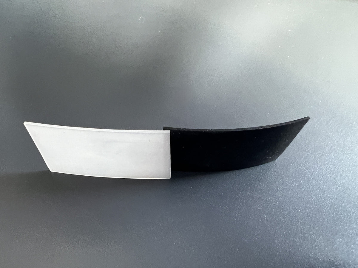 Trenneinlagen transparent 30x50 mm - Schutz zwischen Glas und Metall (1 mm &amp; 2 mm)