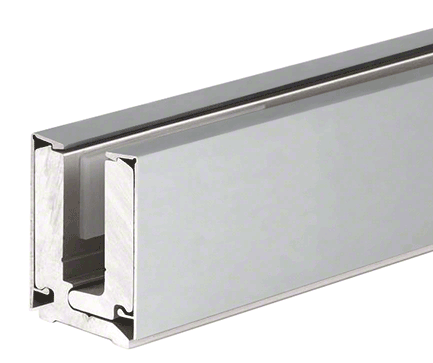 LED-Klemmprofil-Set mit eckigen Abdeckprofilen, Typ GR für Glasdicke 8 mm, inkl. L-Profil 13 x 13 mm für LED-Lichtband