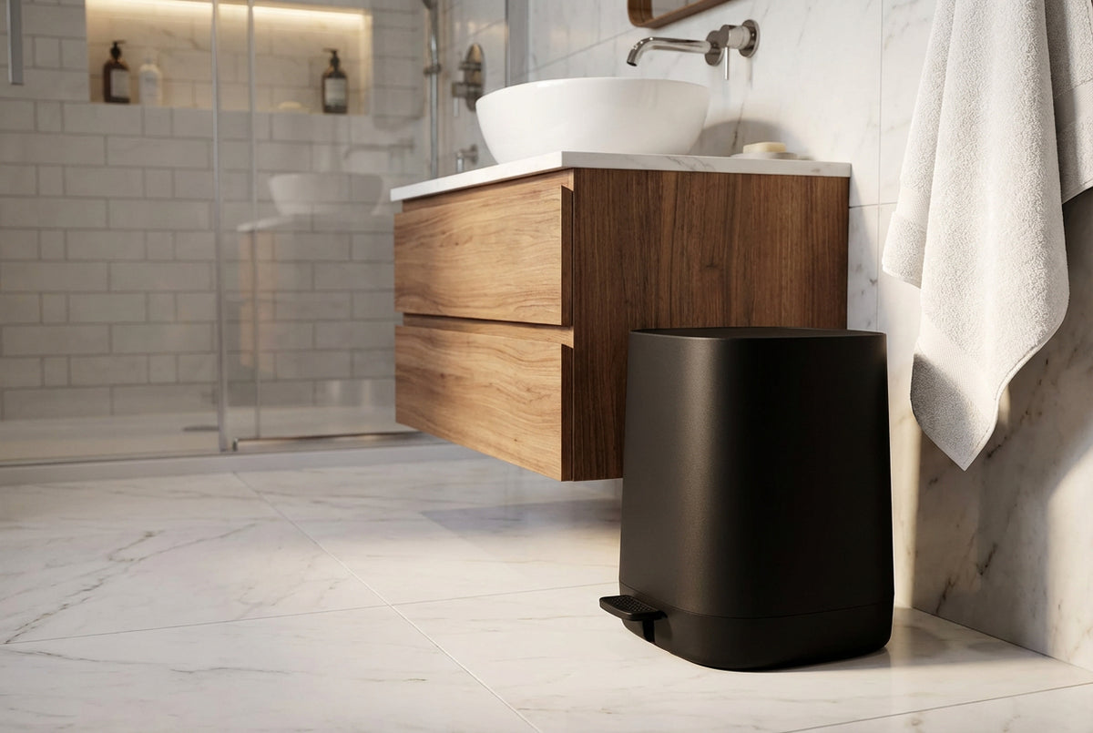 SATIN SQUARE Kosmetikeimer 4 L – leise, hygienisch und im modernen Satin Design