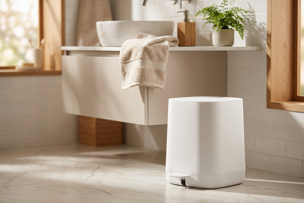 SATIN SQUARE Kosmetikeimer 4 L – leise, hygienisch und im modernen Satin Design