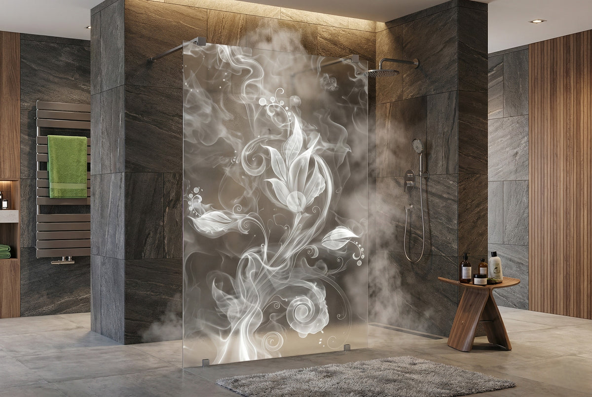 ESG Sicherheitsglas für Duschen mit Motiv oder Bild mittels Lasertechnologie, über 40 Motive zur Auswahl, Serie Makai