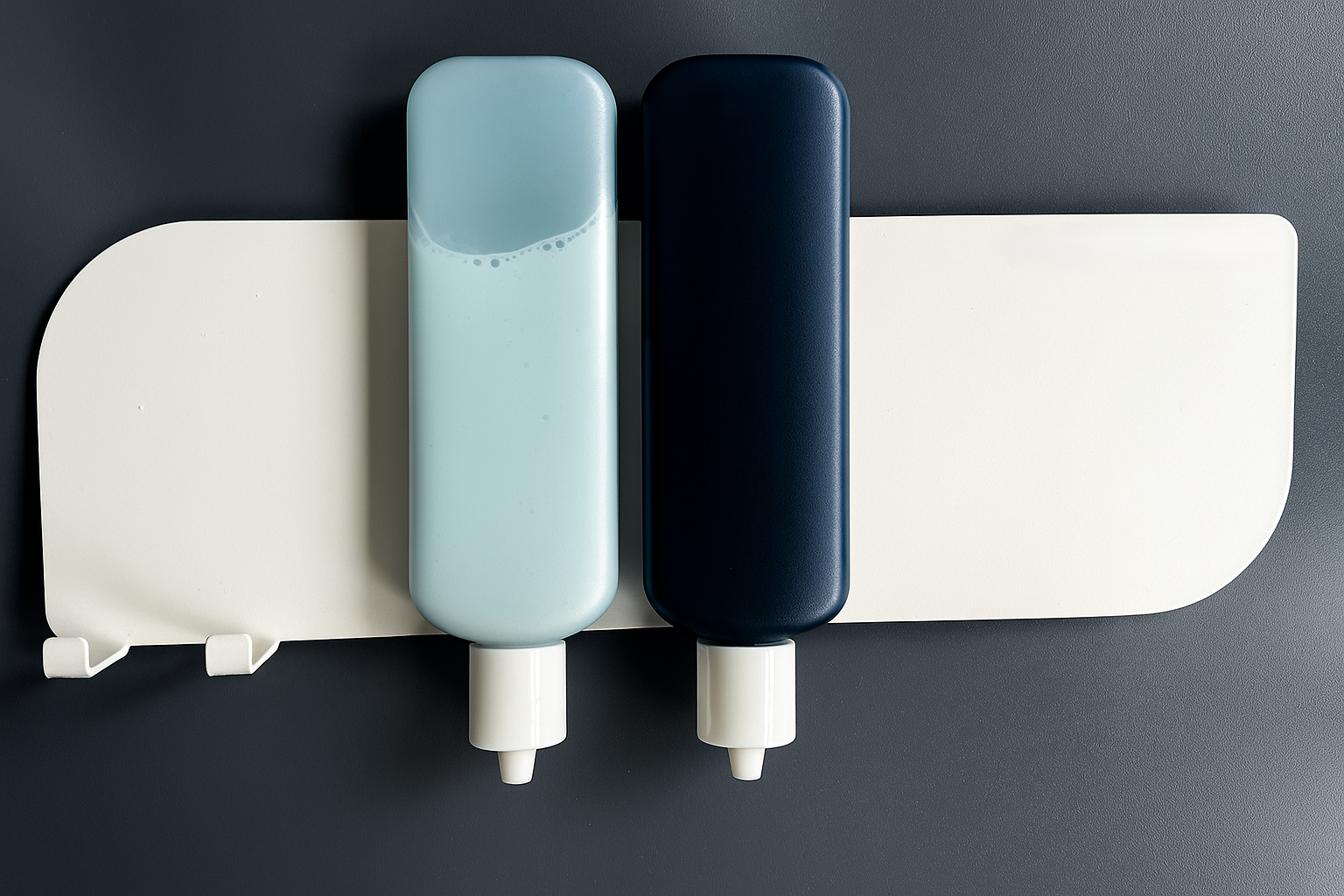 Magnetische Flaschenhalterung für Shampoo und Duschgel – Ordnung, Design und 100 % Restentleerung