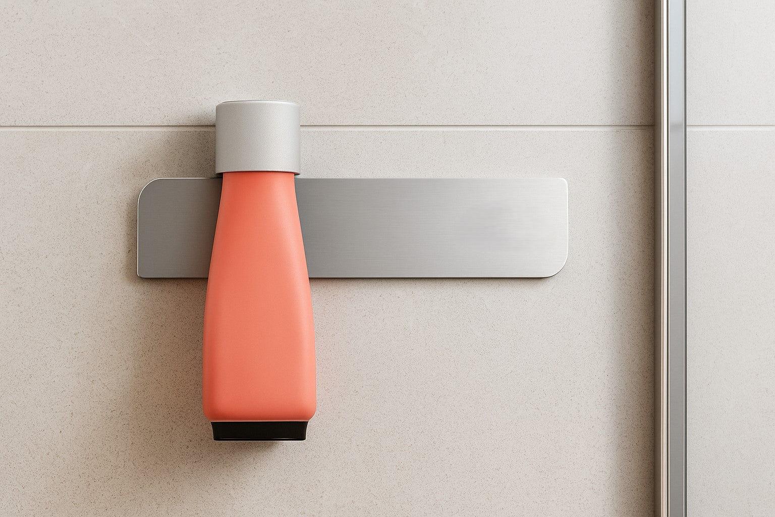 Magnetische Flaschenhalterung für Shampoo und Duschgel – Ordnung, Design und 100 % Restentleerung