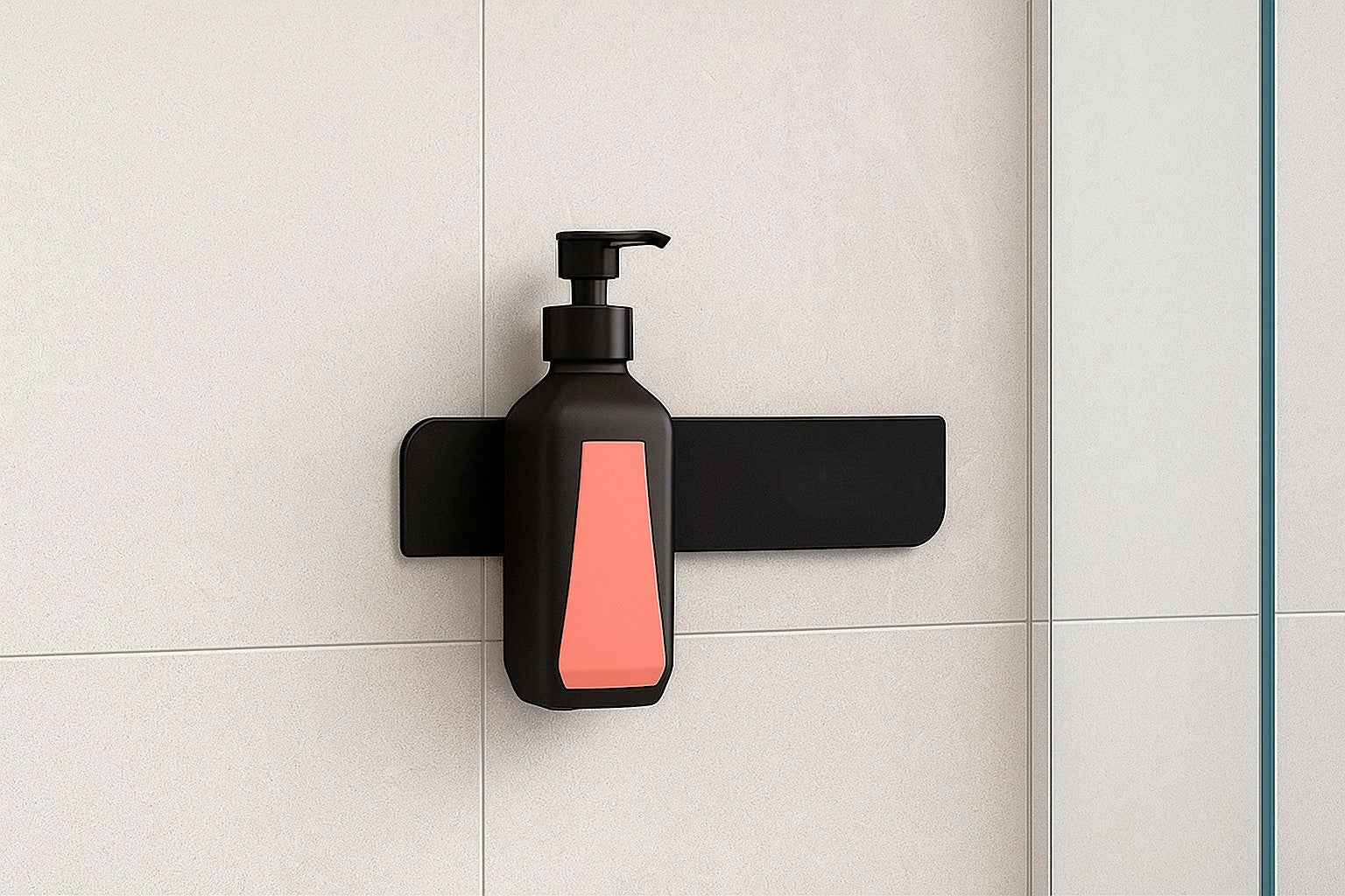 Magnetische Flaschenhalterung für Shampoo und Duschgel – Ordnung, Design und 100 % Restentleerung