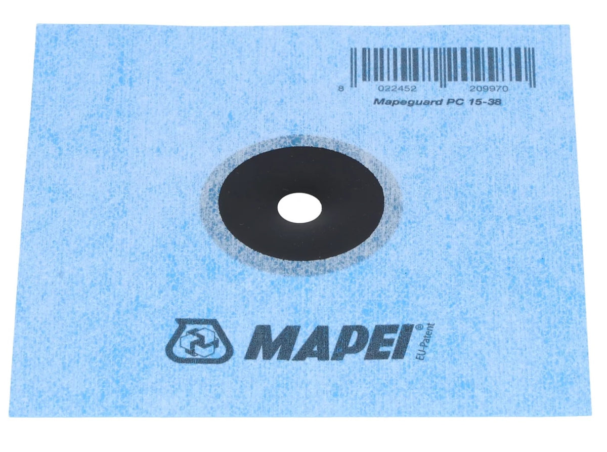 Mapei Dichtmanschette Wand – 15-38 mm, 15x15 cm, EMICODE EC1 Plus – Art.Nr. 2854325
