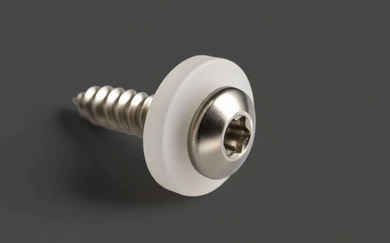 Blechschrauben A2 TX 3,9 × 16 mm – mit Abdeckkappen für Aluprofile