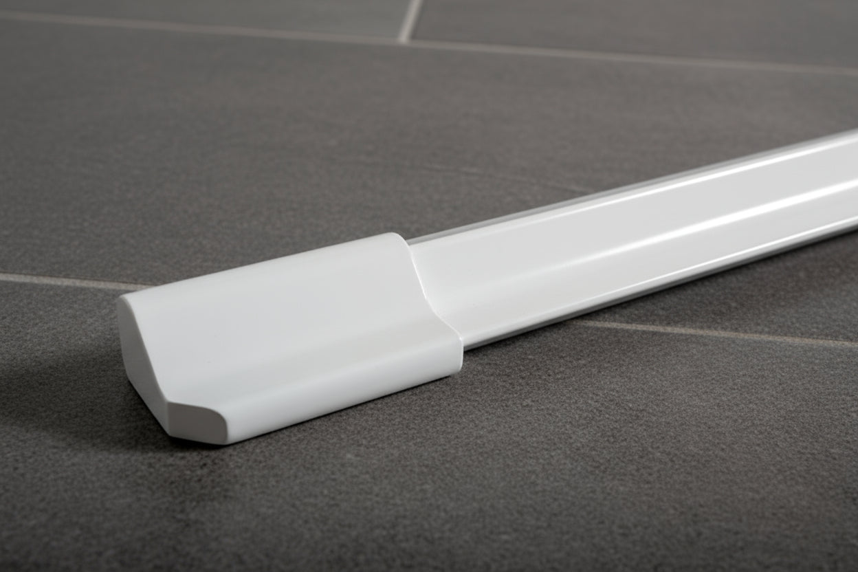 Schwallprofil-Set inkl. Schwallschutzprofil; mit Endstücke und Eckverbinder Art.Nr. 8535/8536