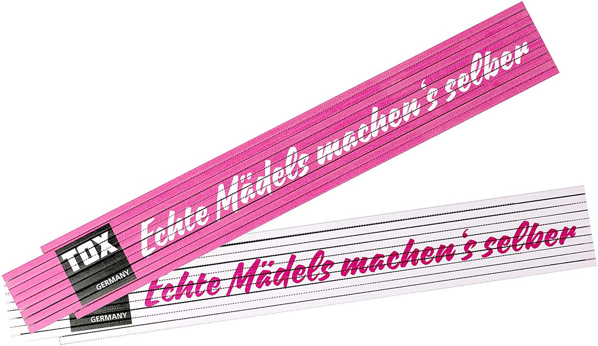 TOX Meterstab farbenfroh – 2 m mit Winkelmessfunktion