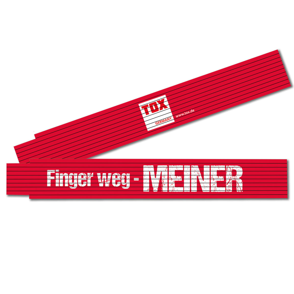 TOX Meterstab farbenfroh – 2 m mit Winkelmessfunktion
