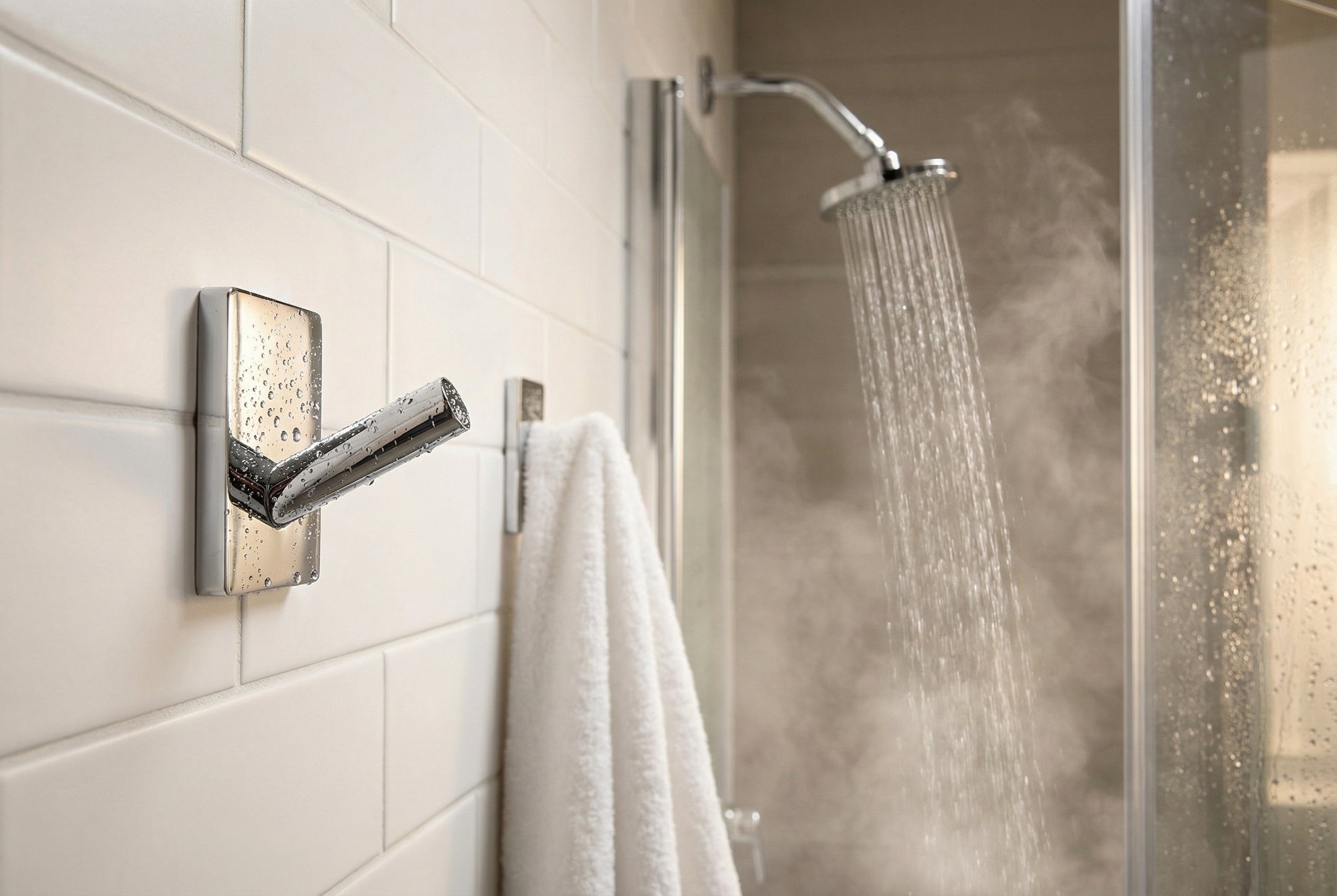 Design Haken Mini 30x30, 45x45 mm; Matt Schwarz, Edelstahl verchromt