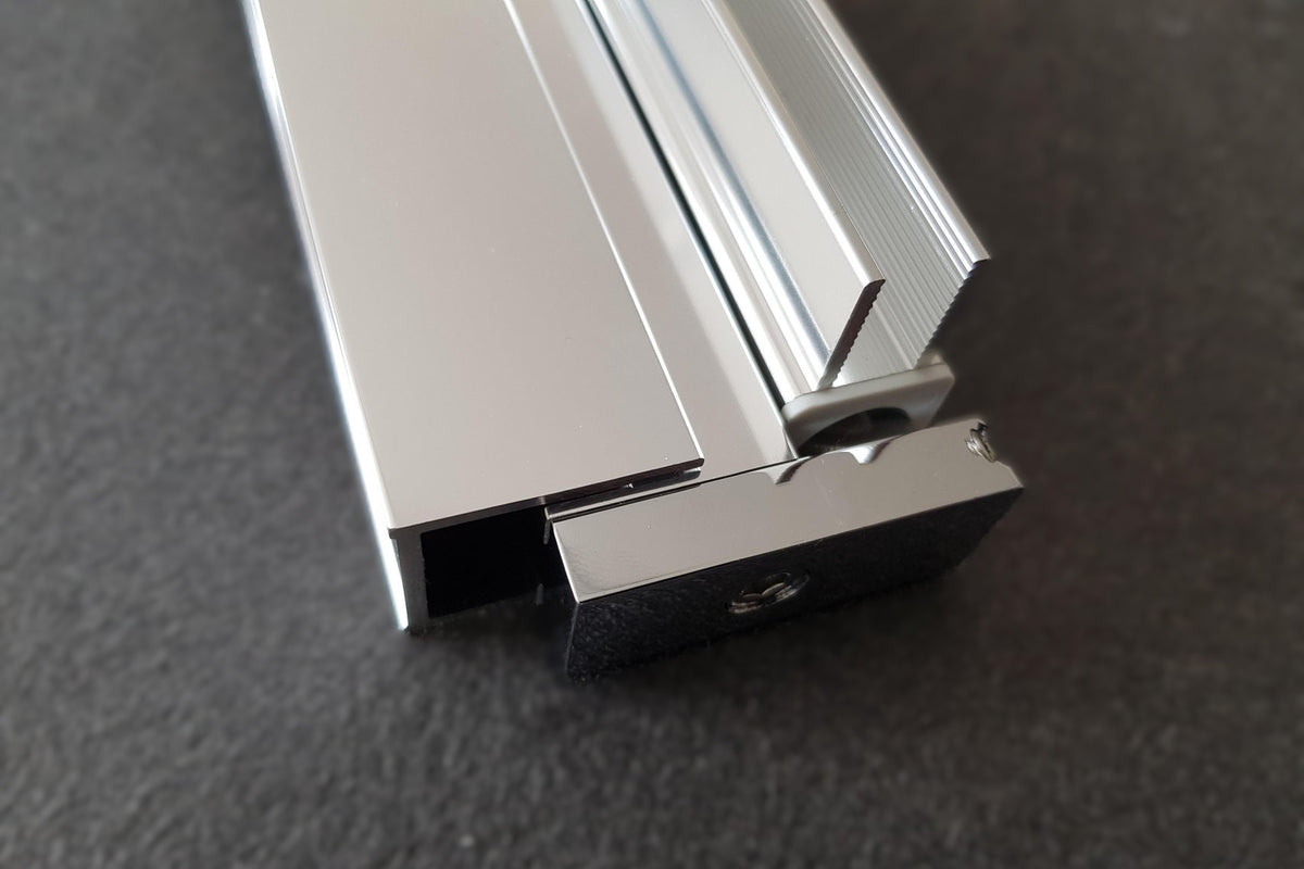 Drehbares Duschtürwandprofil für 8 mm Glas - Serie NLO60 - eckig - 1900 mm