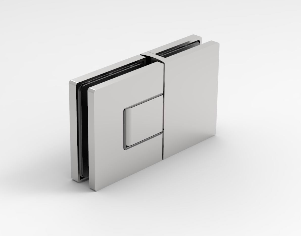 Pendeltürband mit Hebe-Senk Funktion 180°, Glas-Glas Scharnier, Typ Nobiallo
