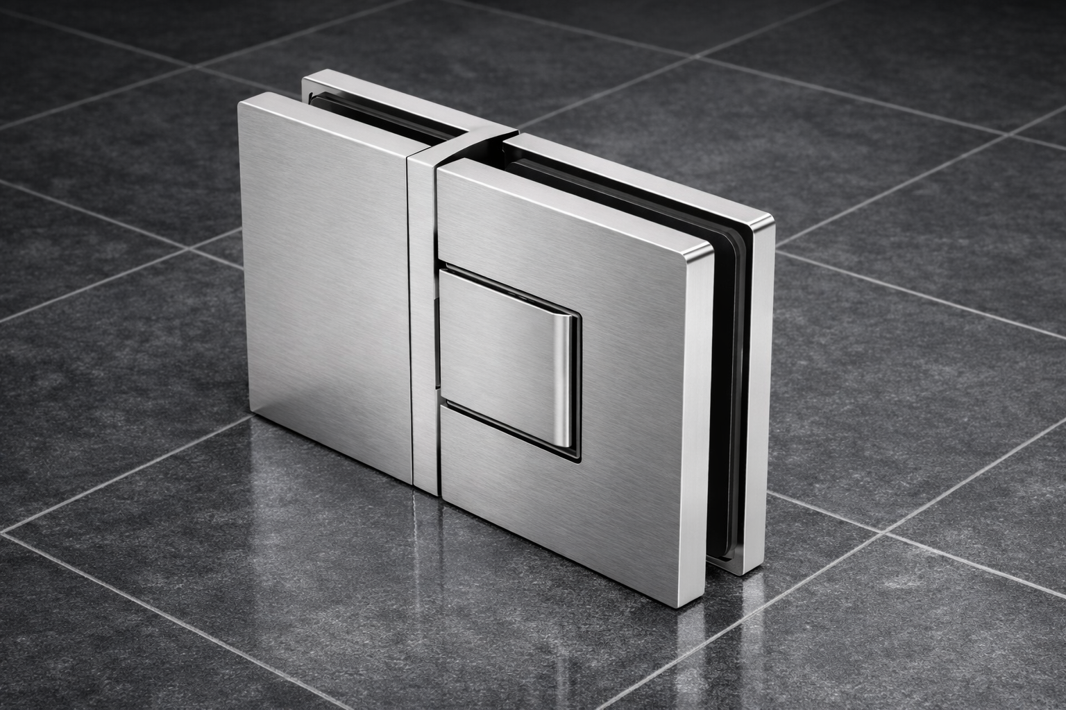 Pendeltürband mit Hebe-Senk Funktion 180°, Glas-Glas Scharnier, Typ Nobiallo