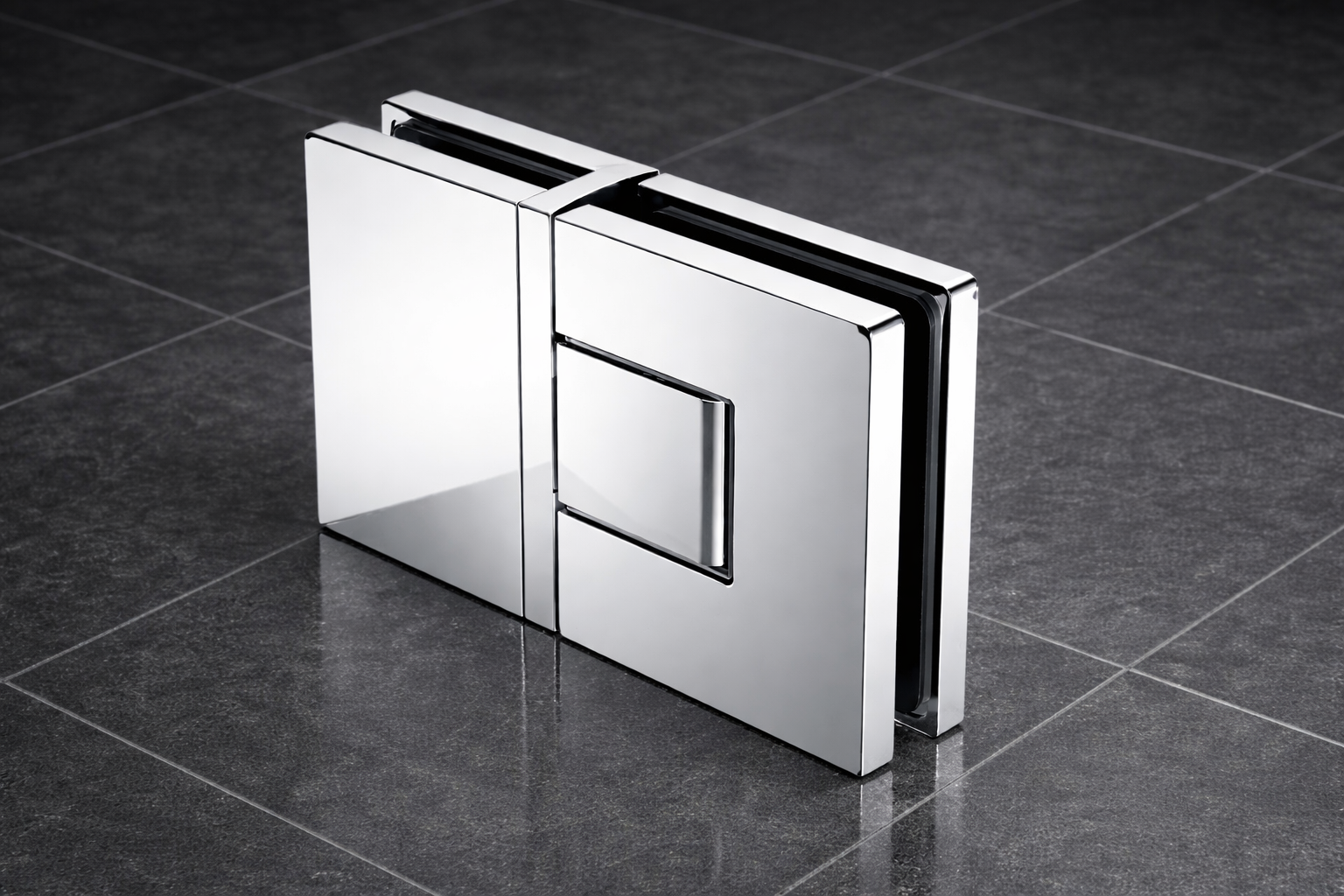 Pendeltürband mit Hebe-Senk Funktion 180°, Glas-Glas Scharnier, Typ Nobiallo