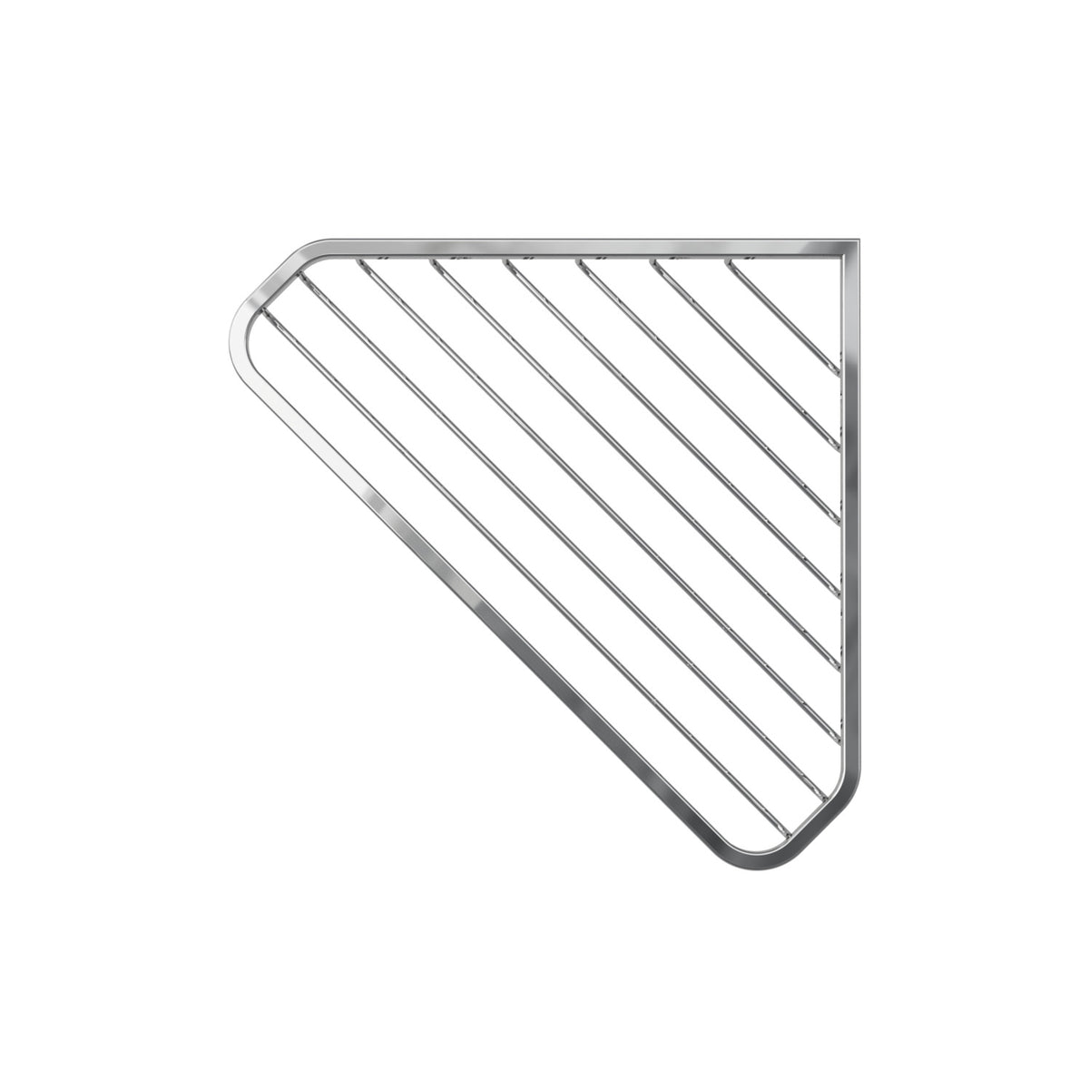 Eck-Schwammkorb verchromt 250x172x61 mm VIGOUR one – Wandmontage