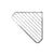 Eck-Schwammkorb verchromt 250x172x61 mm VIGOUR one – Wandmontage