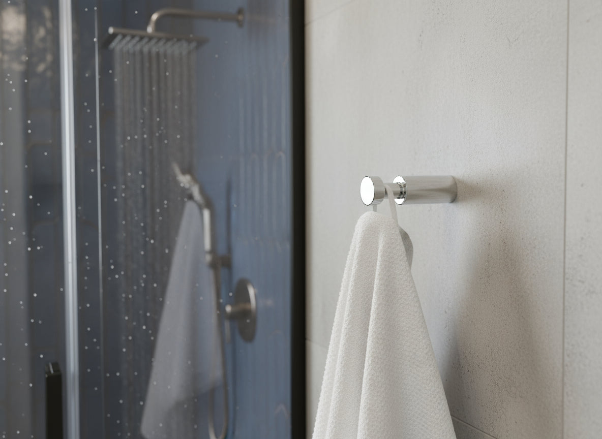 Vigour Handtuchhaken one V1 verchromt – 50 mm, verdeckte Montage, inkl. Befestigung – Art.Nr. ONHA