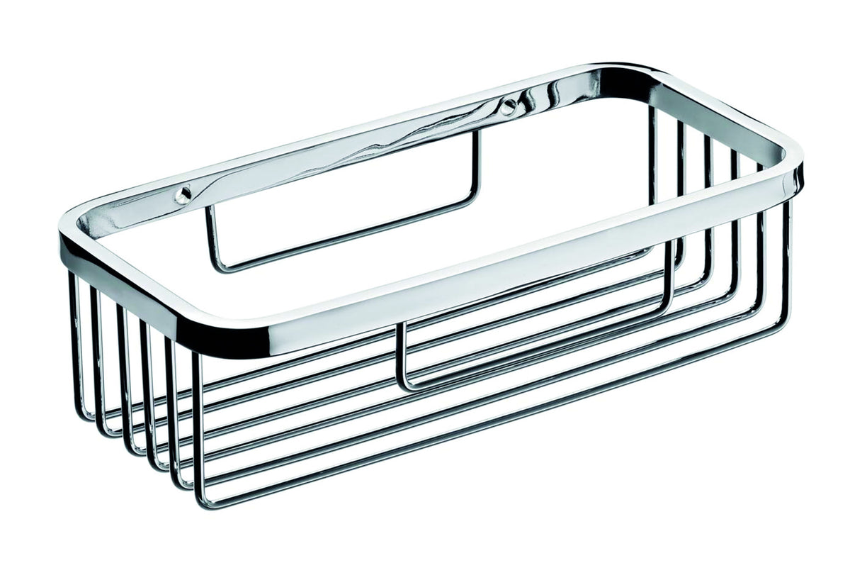 Schwammkorb verchromt rechteckig 205x104x60 mm VIGOUR one – Wandmontage