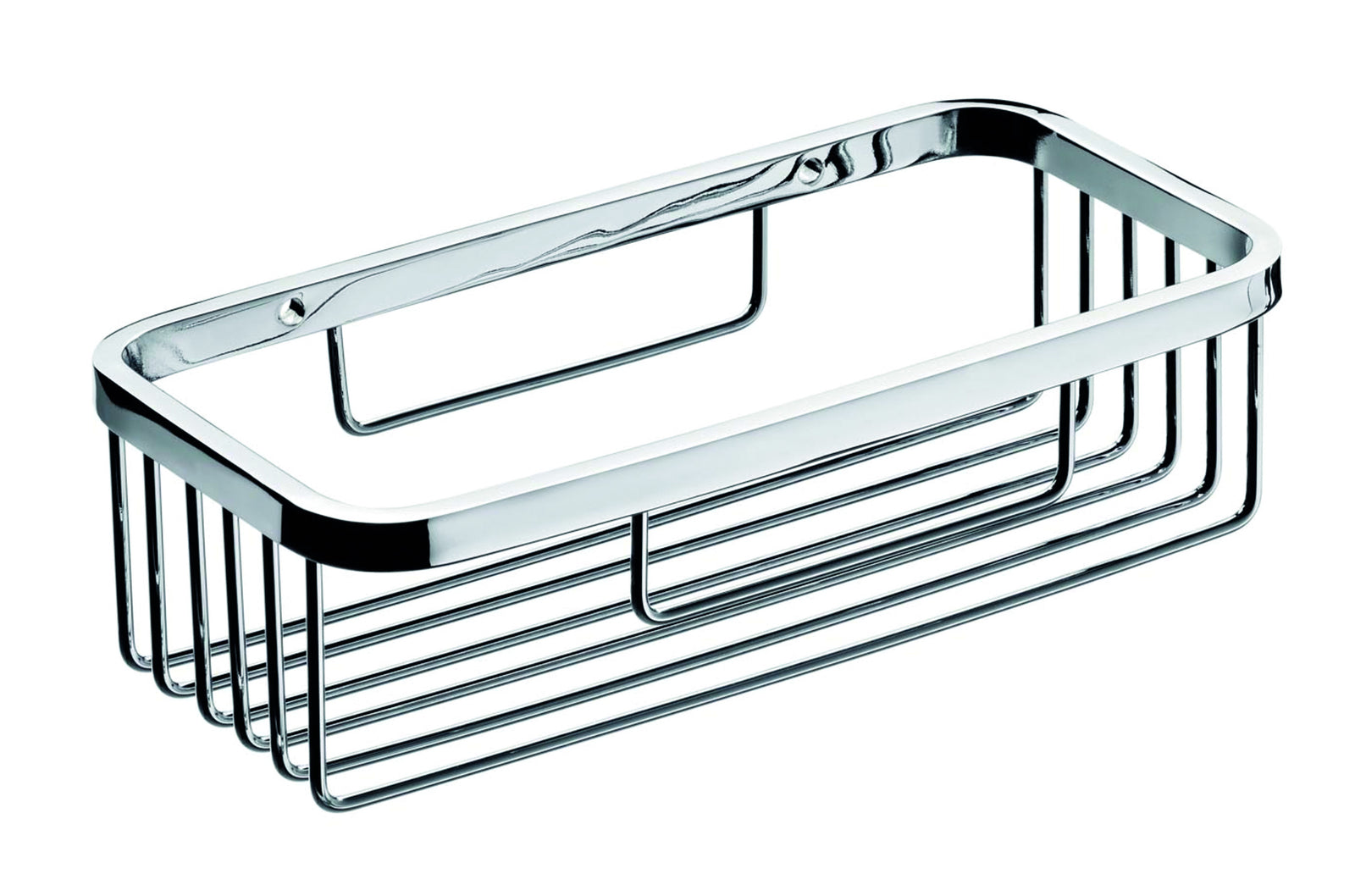 Schwammkorb verchromt rechteckig 205x104x60 mm VIGOUR one – Wandmontage