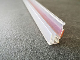 Trägerprofil PML2500 – Kunststoff selbstklebend, transparent, 200/249 cm