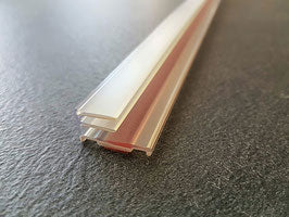 Trägerprofil PML2500 – Kunststoff selbstklebend, transparent, 200/249 cm