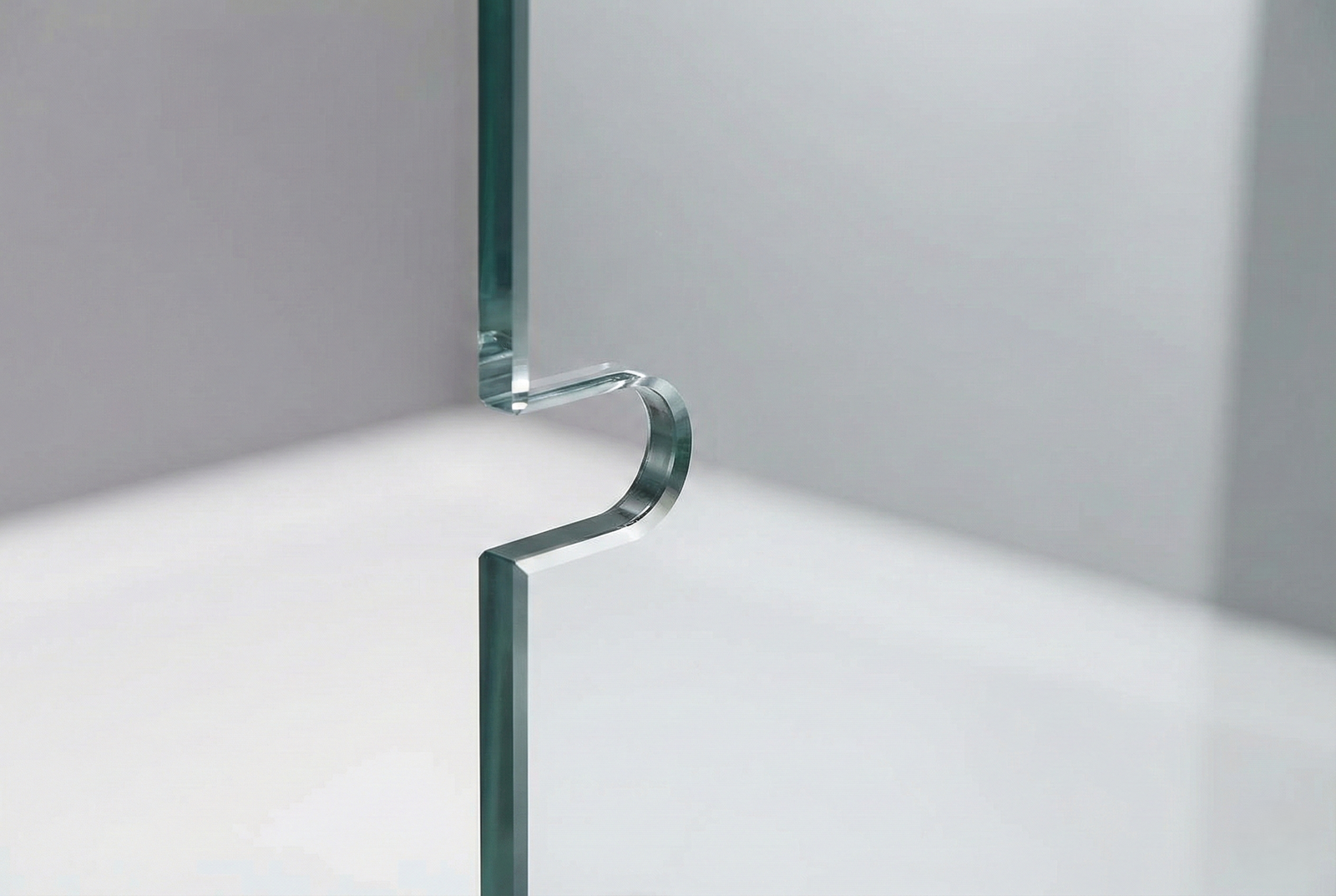 Randausschnitt im Glas