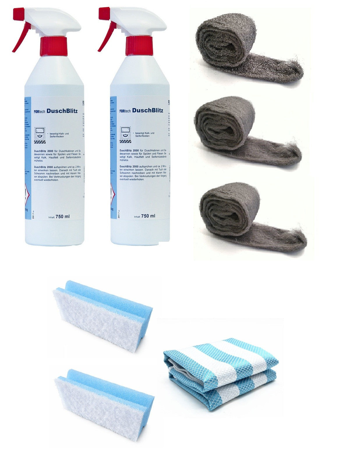 Profi-Plus-Set für einwandfreie Reinigung von Duschglas, Art.Nr. 951809