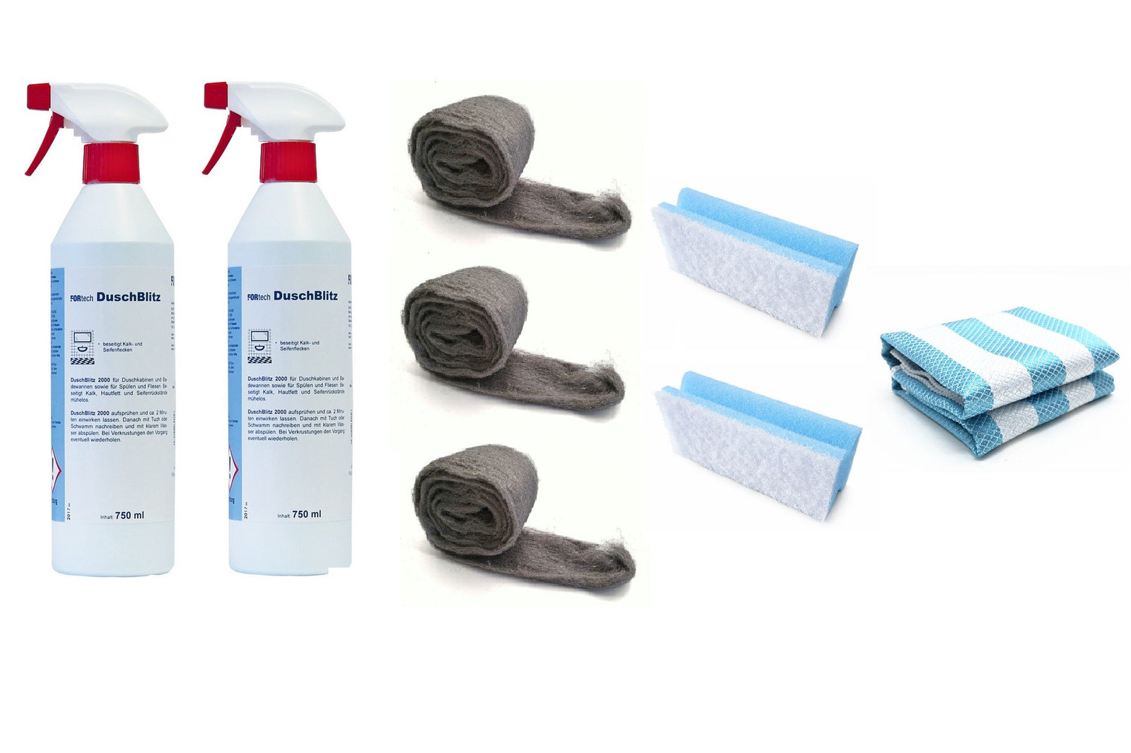 Profi-Plus-Set für einwandfreie Reinigung von Duschglas, Art.Nr. 951809