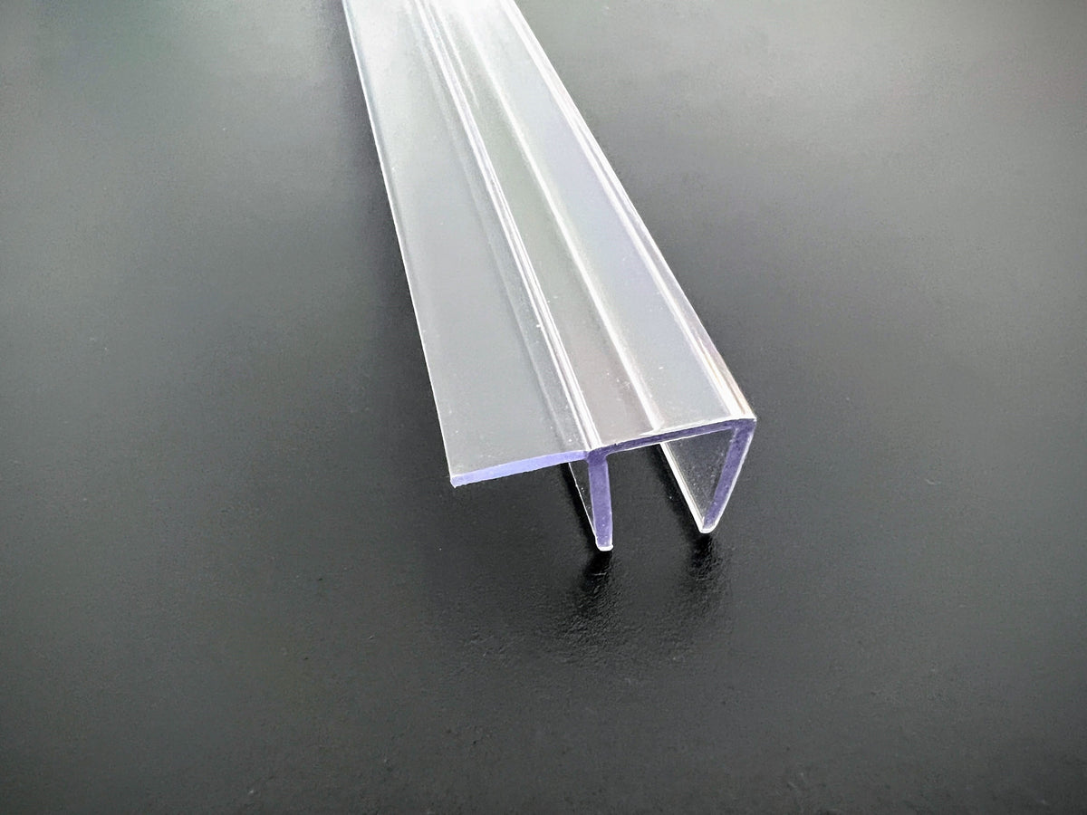 Überlappungsdichtung aus Polycarbonat mit 90°-Lippe – Für 6, 8 oder 10 mm Glas – Art.Nr. S004