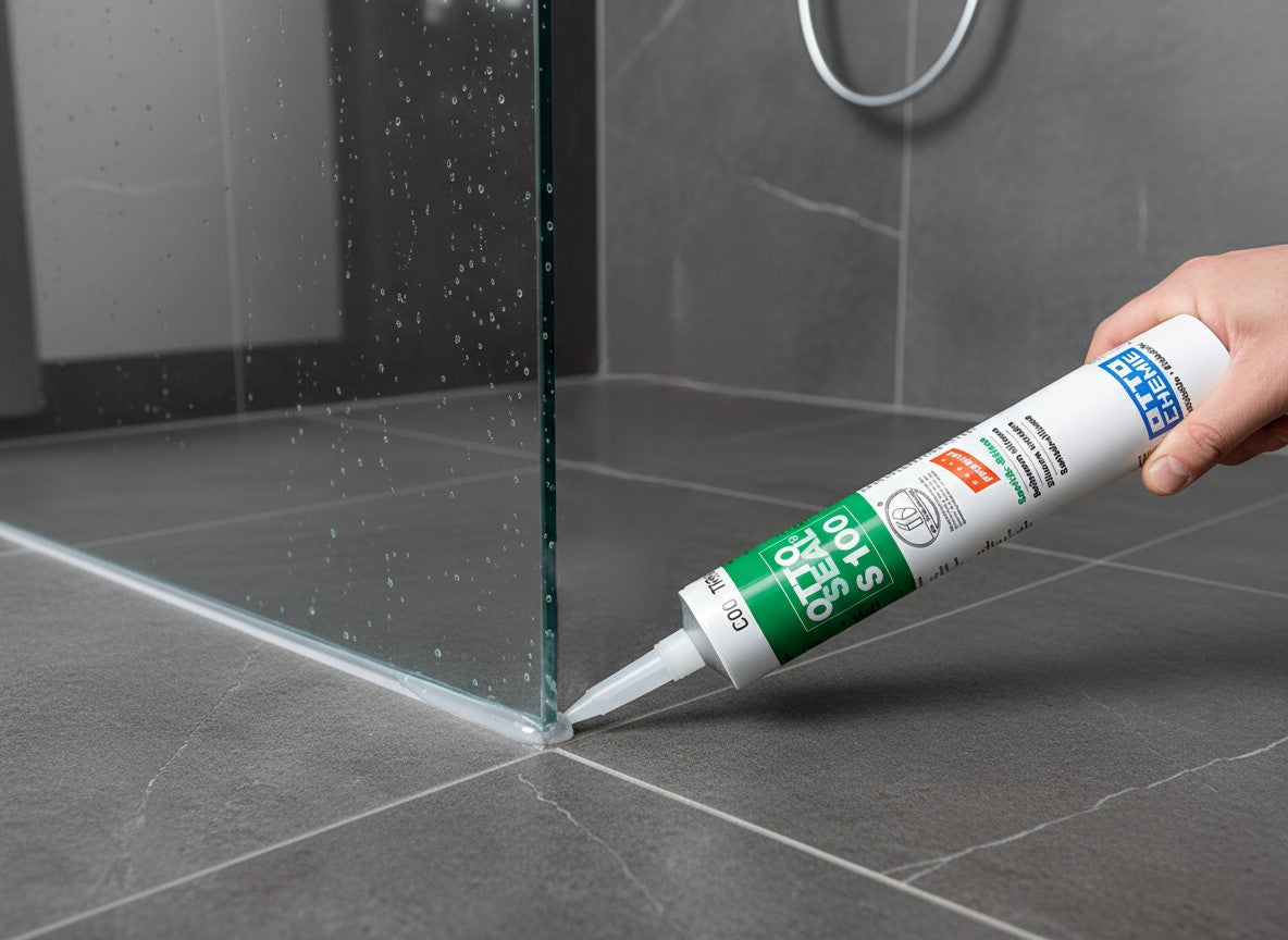 OTTO S100 Premium-Sanitär-Silikon – 300 ml transparent für Dusche und Bad