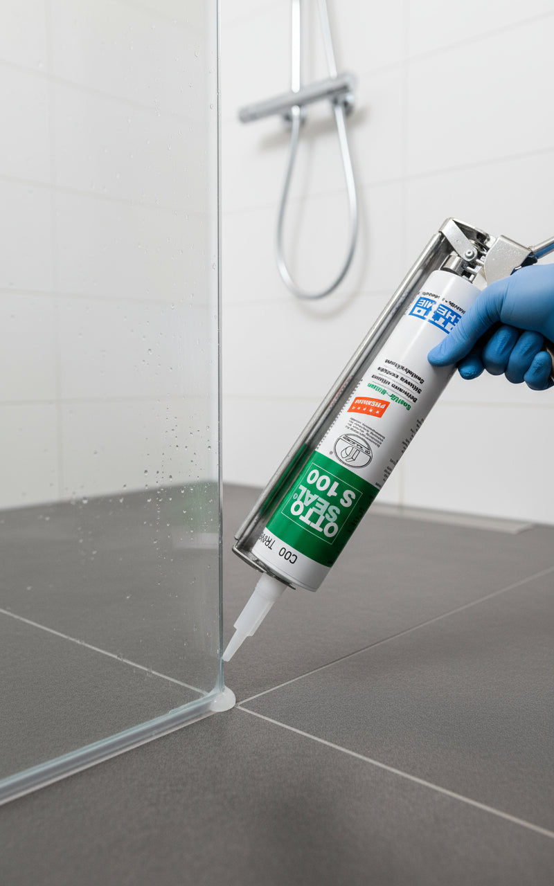 OTTO S100 Premium-Sanitär-Silikon – 300 ml transparent für Dusche und Bad