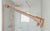 Stabistangen-Set eckig für Glasdusche, Glas-Wand, SQ1212