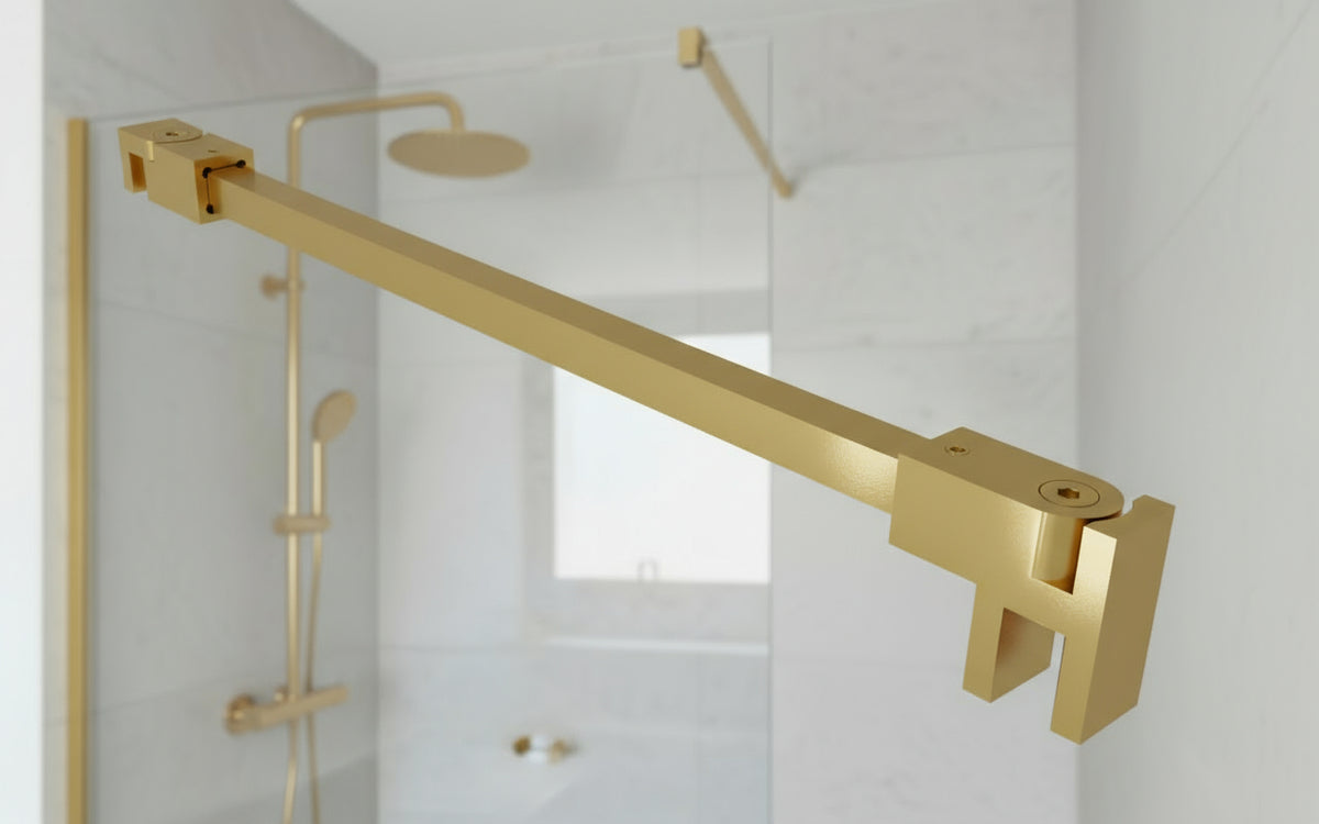 Kristhal Stabilisierungsstangen-Set quadratisch – 1200 mm, 12x12 mm, flexibel für 8-10 mm Glas – Art.Nr. S1212SET