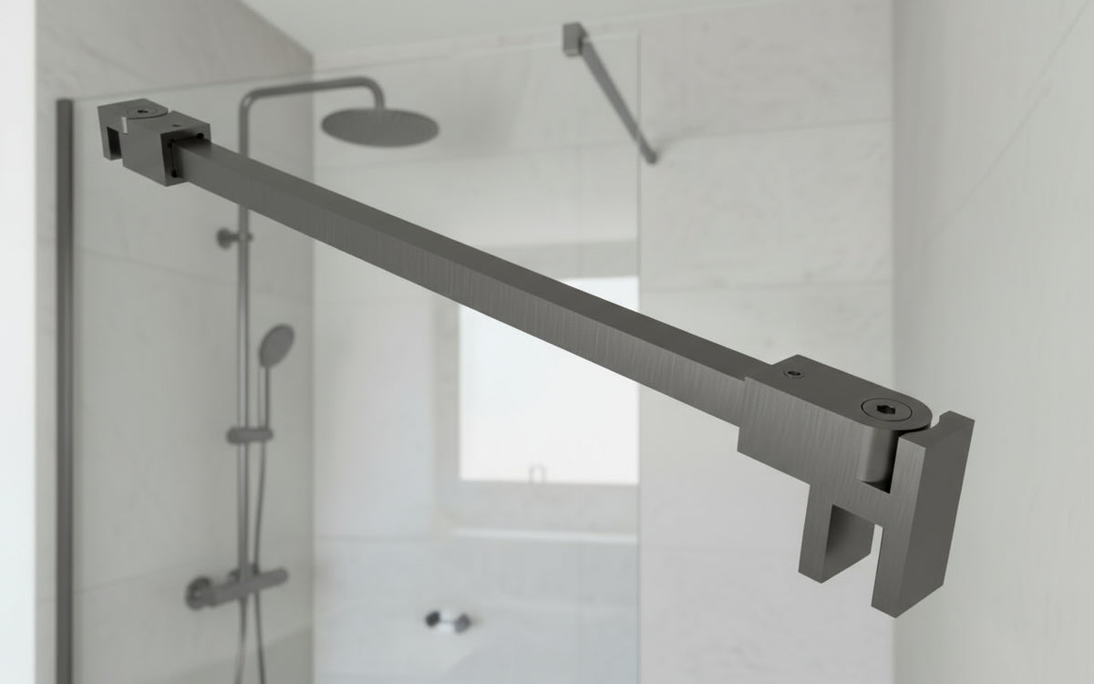 Kristhal Stabilisierungsstangen-Set quadratisch – 1200 mm, 12x12 mm, flexibel für 8-10 mm Glas – Art.Nr. S1212SET