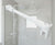 Stabistangen-Set rund, Glas-Wand, flexibel einstellbar, 12 mm Rohr, Art.Nr. S1212SET