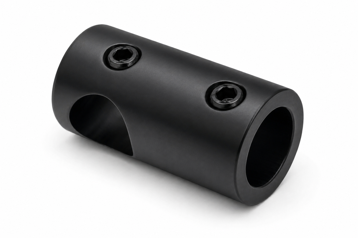 T-Verbinder kurz für Stabistange Ø 12 mm aus Messing, 11 Oberflächen