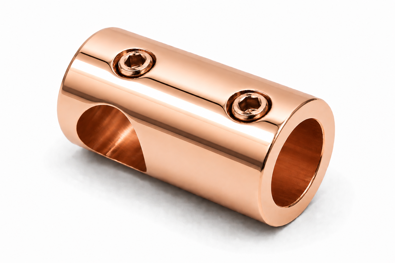 T-Verbinder kurz für Stabistange Ø 12 mm aus Messing, 11 Oberflächen