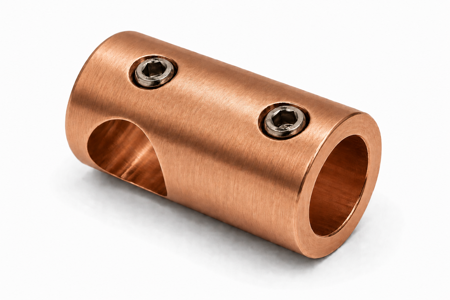 T-Verbinder kurz für Stabistange Ø 12 mm aus Messing, 11 Oberflächen