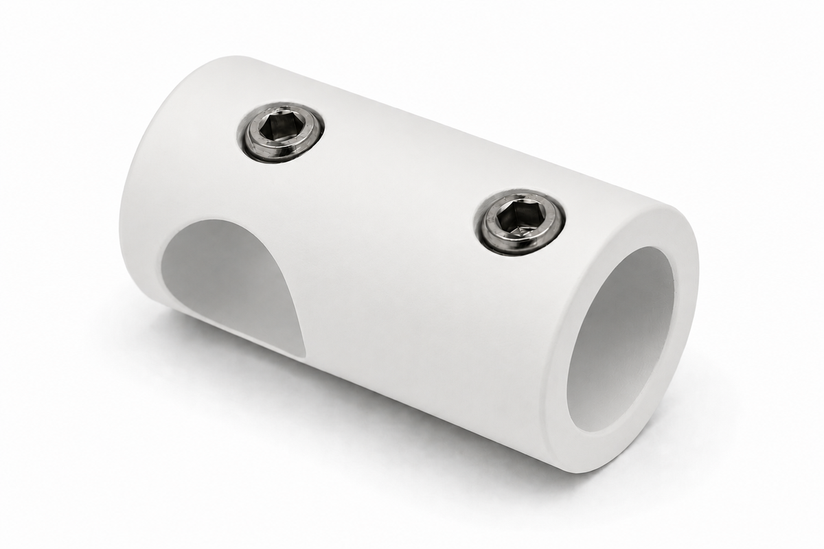 T-Verbinder kurz für Stabistange Ø 12 mm aus Messing, 11 Oberflächen