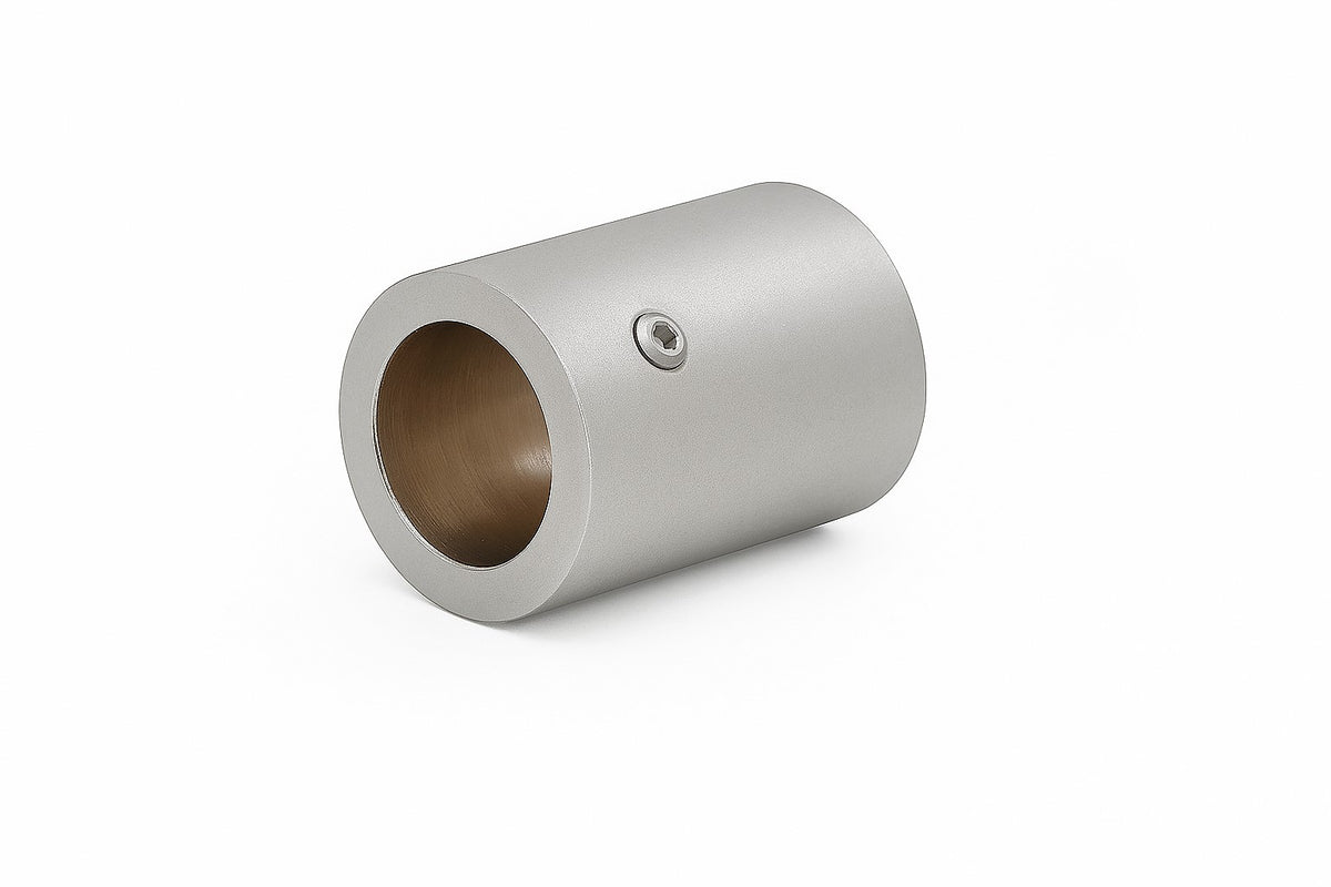 Wand- und Deckenhalter für Stabilisierungsstange Ø 19 mm – Massives Messing, zylindrisch, 90°