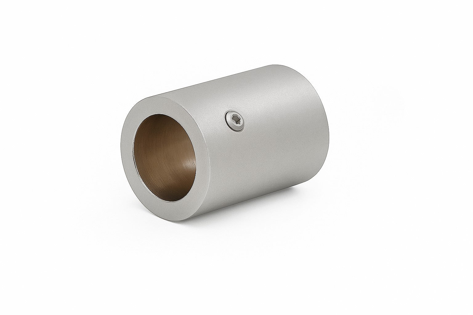 Wand- und Deckenhalter für Stabilisierungsstange Ø 19 mm – Massives Messing, zylindrisch, 90°