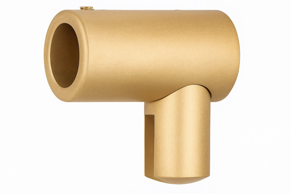 Drehbarer Glashalter Doppelzylinder Ø 19 mm – 6-8 mm oder 10-12 mm Glas, 7 Oberflächen