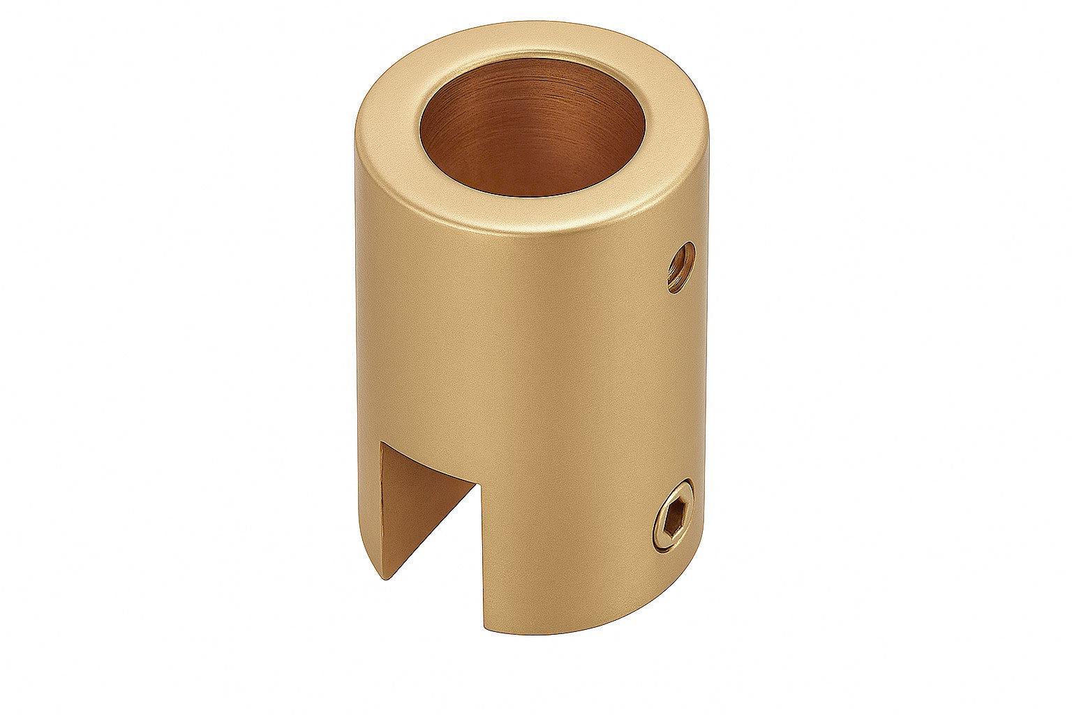 Senkrechter Glashalter für Stabilisierungsstange Ø 19 mm – zur Deckenmontage