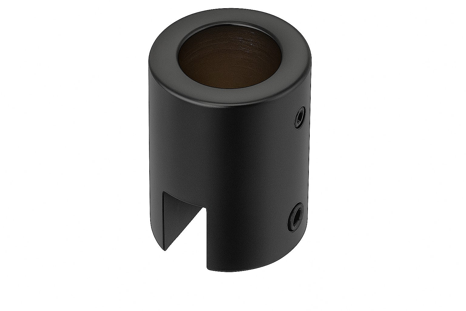 Senkrechter Glashalter für Stabilisierungsstange Ø 19 mm – Deckenmontage, 6-8 mm oder 10-12 mm Glas