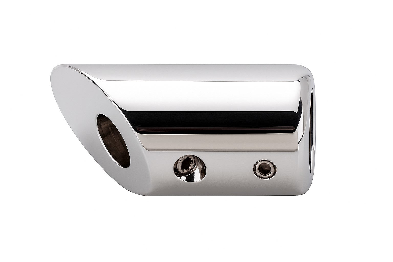 Wandhalter für Stabilisierungsstange Ø 19 mm – 45° Montage, 4 Oberflächen, massives Messing